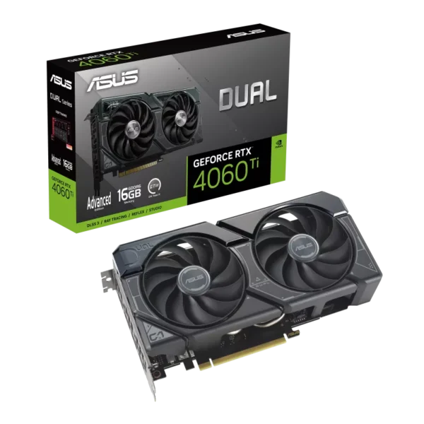 כרטיס מסך - Asus DUAL GeForce RTX 4060TI 16GB