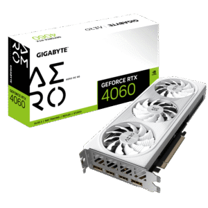 כרטיס מסך - Gigabyte GeForce 4060 Aero OC 8GB White - צבע לבן