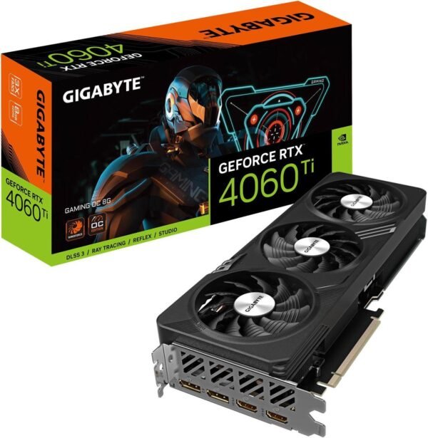 כרטיס מסך - Gigabyte GeForce 4060 Ti Gaming OC 8GB - צבע שחור