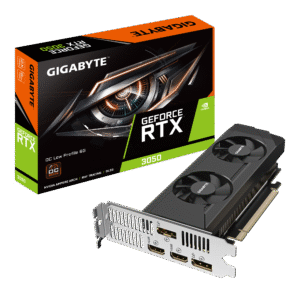 כרטיס מסך - Gigabyte GeForce RTX 3050 6GB Low Profile - צבע שחור