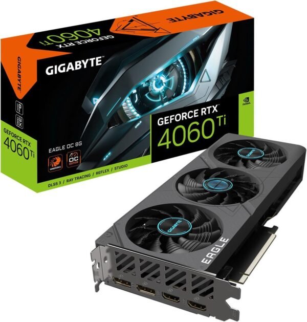 כרטיס מסך - Gigabyte GeForce RTX 4060 Ti Eagle OC 8GB - צבע שחור