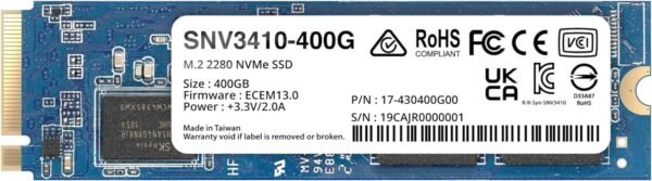 SSD פנימי - Synology NVME SNV3410 - 400G