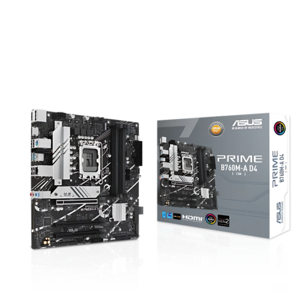 לוח אם - Asus Prime B760M-A D4-CSM Micro-ATX LGA1700 DDR4
