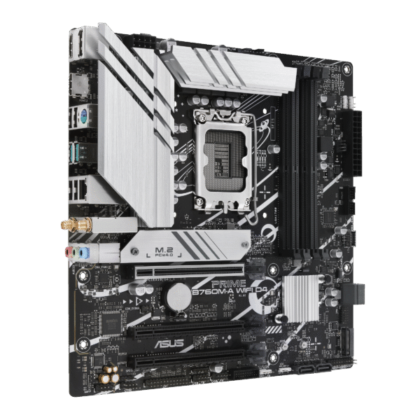 ⁦לוח אם - Asus Prime B760M-A WIFI D4 Micro-ATX LGA1700 DDR4⁩ – תמונה ⁦3⁩
