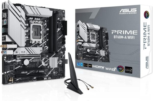 לוח אם - Asus Prime B760M-A WIFI Micro-ATX WIFI6 2.5GbE Lan LGA1700 DDR5
