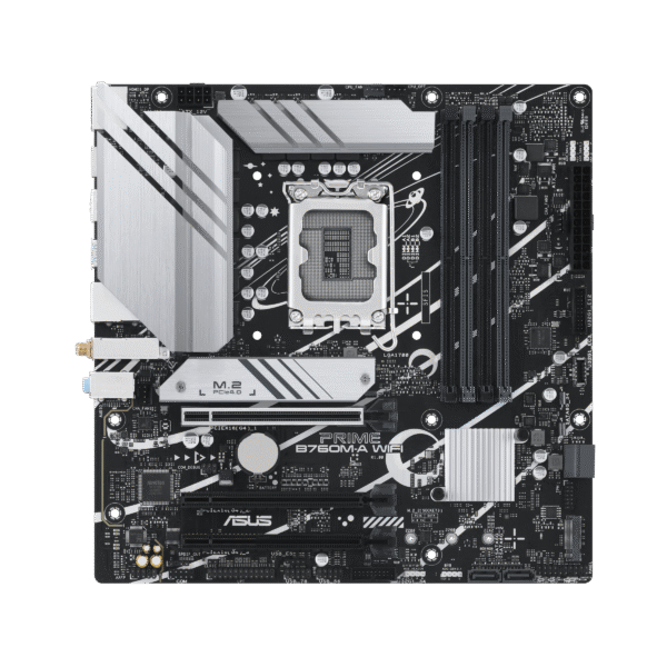 ⁦לוח אם - Asus Prime B760M-A WIFI Micro-ATX WIFI6 2.5GbE Lan LGA1700 DDR5⁩ – תמונה ⁦2⁩