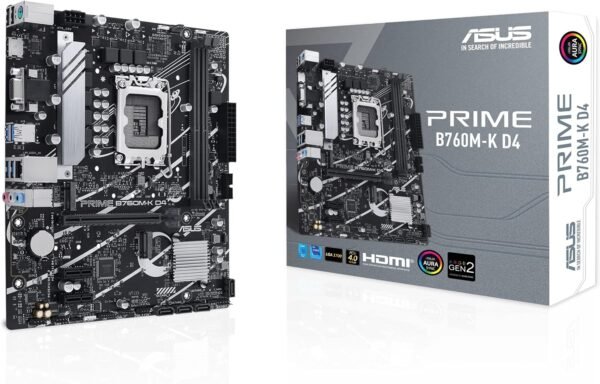 לוח אם - Asus Prime B760M-K D4 Micro-ATX LGA1700 DDR4