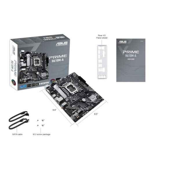 ⁦לוח אם - Asus Prime H610M-A-CSM Micro-ATX LGA1700 DDR5⁩ – תמונה ⁦7⁩