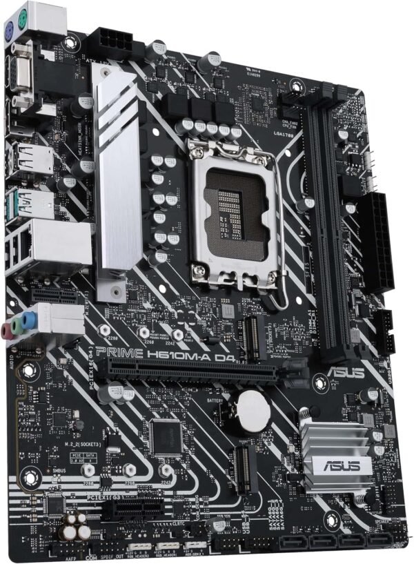 ⁦לוח אם - Asus Prime H610M-A D4-CSM Micro-ATX LGA1700 DDR4⁩ – תמונה ⁦4⁩
