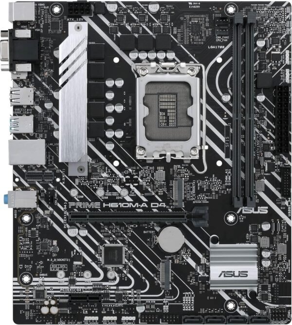 ⁦לוח אם - Asus Prime H610M-A D4-CSM Micro-ATX LGA1700 DDR4⁩ – תמונה ⁦2⁩