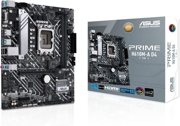 לוח אם - Asus Prime H610M-A D4-CSM Micro-ATX LGA1700 DDR4