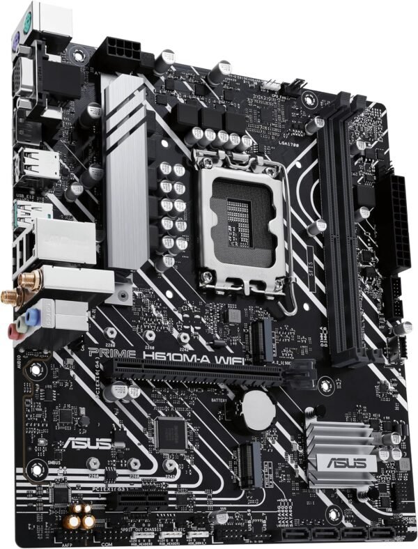 ⁦לוח אם - Asus Prime H610M-A WIFI Micro-ATX LGA1700 DDR5⁩ – תמונה ⁦4⁩