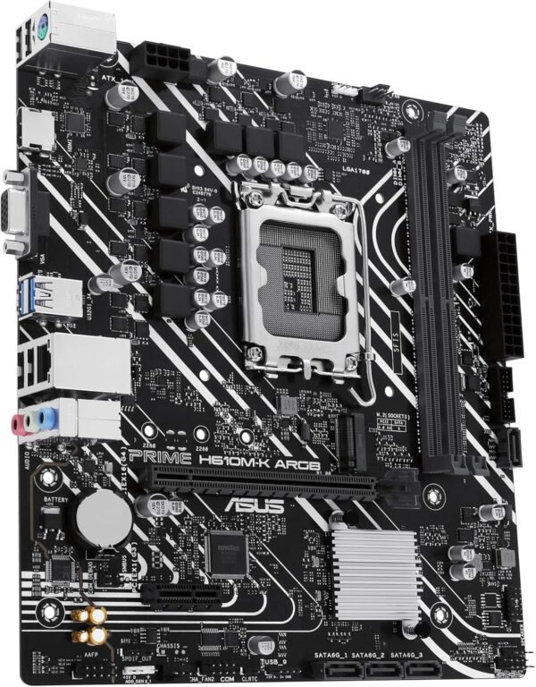 ⁦לוח אם - Asus Prime H610M-K ARGB Micro-ATX LGA1700 DDR5⁩ – תמונה ⁦4⁩