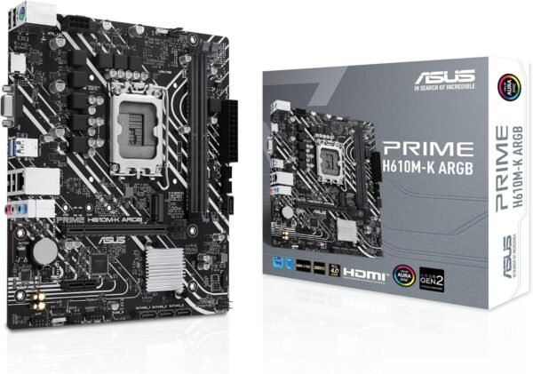 לוח אם - Asus Prime H610M-K ARGB Micro-ATX LGA1700 DDR5