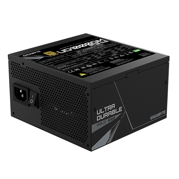 ⁦ספק כוח מודולרי - Gigabyte UD1000GM PG5 1000W PCIE 5.0 80+ Gold - צבע שחור⁩ – תמונה ⁦5⁩