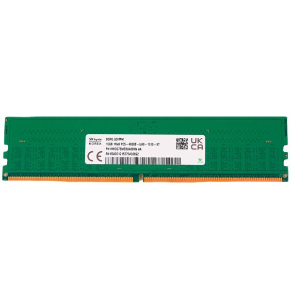 ⁦זכרון לנייח - Hynix DDR5 16GB 5600Mhz CL40 - צבע ירוק⁩ – תמונה ⁦2⁩