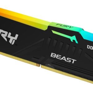 זכרון לנייח - Kingston Fury Beast RGB DDR5 32GB 5200Mhz CL40 - צבע שחור