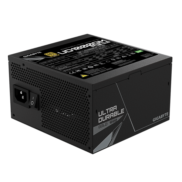 ⁦ספק כוח מודולרי - Gigabyte 1000W (ATX3.0) 80+ Gold⁩ – תמונה ⁦4⁩