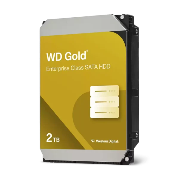 דיסק קשיח פנימי לנייח - Western Digital Gold 2TB 7200rpm 128MB SATA III