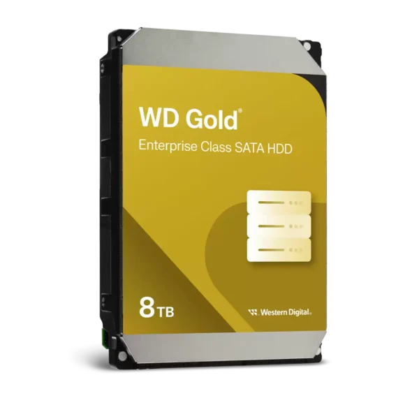 ⁦דיסק קשיח פנימי לנייח - Western Digital Gold Enterprise 8TB 7200RPM 256MB SATA III⁩ – תמונה ⁦2⁩