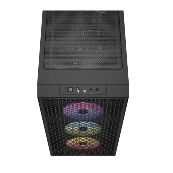 ⁦מארז - Corsair 3000D RGB AIRFLOW Mid-Tower - צבע שחור⁩ – תמונה ⁦3⁩