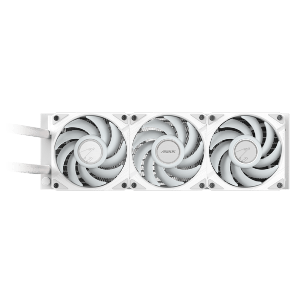 ⁦קירור נוזלי -  Gigabyte AORUS WATERFORCE II ICE ARGB 360mm White⁩ – תמונה ⁦2⁩