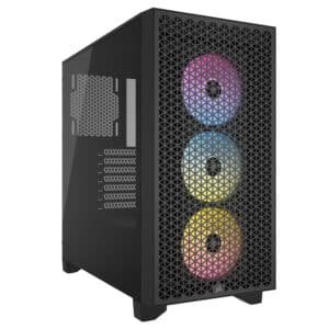 מארז - Corsair 3000D RGB AIRFLOW Mid-Tower - צבע שחור