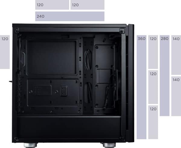 ⁦מארז - צבע שחור Corsair Carbide 275R⁩ – תמונה ⁦3⁩