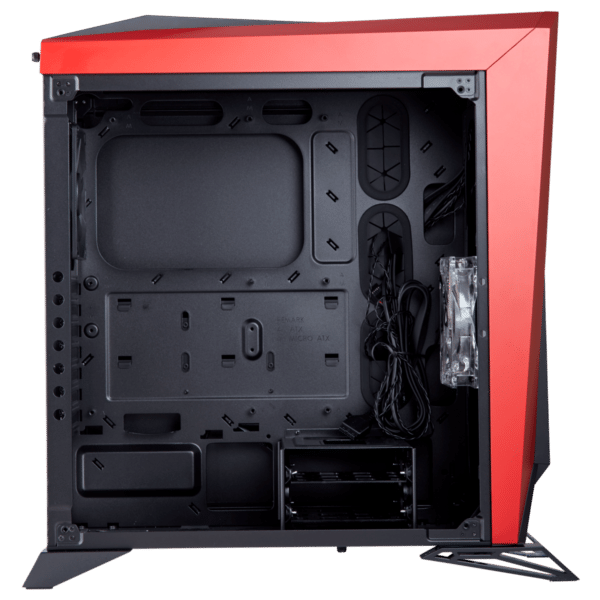 ⁦מארז - צבע שחור/אדום Corsair Carbide SPEC-OMEGA Mid-Tower⁩ – תמונה ⁦9⁩