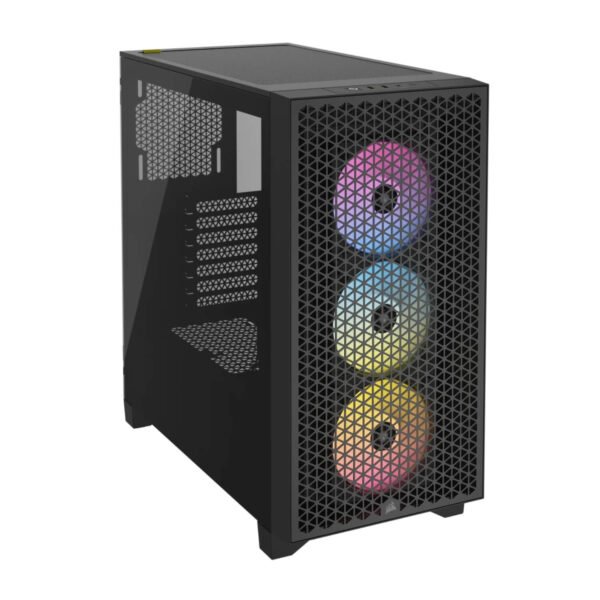⁦מארז - Corsair 3000D RGB AIRFLOW Mid-Tower - צבע שחור⁩ – תמונה ⁦2⁩