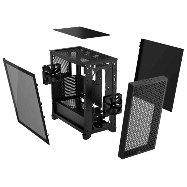 ⁦מארז - Corsair 3000D AIRFLOW Mid-Tower - צבע שחור⁩ – תמונה ⁦5⁩