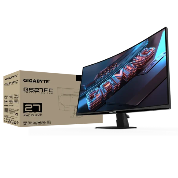 מסך גיימינג קעור - Gigabyte GS27FC 27" FHD VA 1ms 180Hz