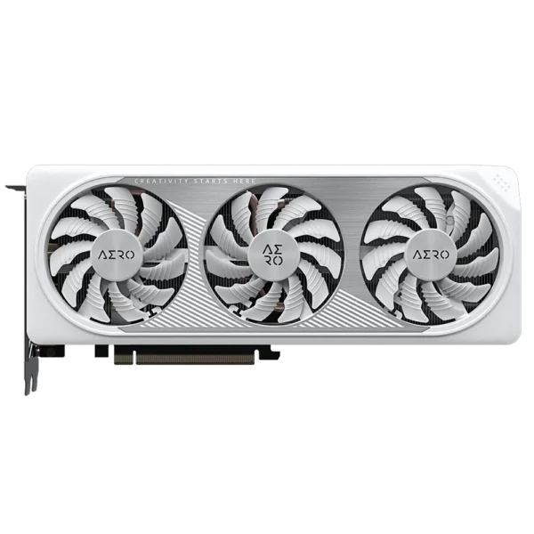 ⁦כרטיס מסך  - Gigabyte GeForce RTX 4060 Ti Aero OC 8GB White - צבע לבן⁩ – תמונה ⁦2⁩