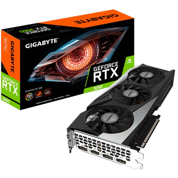 כרטיס מסך - Gigabyte GeForce RTX 3060 Gaming OC 12GB rev2.0 LHR - צבע שחור