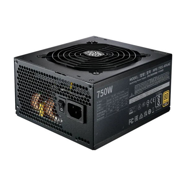 ⁦ספק כוח מודולרי - Cooler Master MWE 750W (ATX3.0) 80+ Gold⁩ – תמונה ⁦2⁩