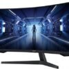 ⁦מסך גיימינג קעור - Samsung Odyssey G5 34" Ultra WQHD VA 1ms 165Hz⁩ – תמונה ⁦2⁩