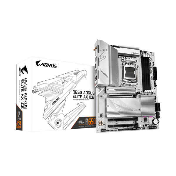 לוח אם – Gigabyte Aorus B650 A Elite AX ICE ATX WIFI6 DDR5 White