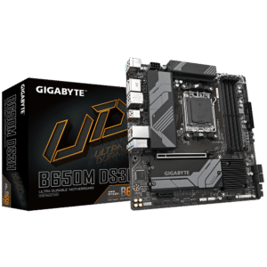 לוח אם – Gigabyte B650M DS3H Micro-ATX 2.5GbE Lan AM5 DDR5