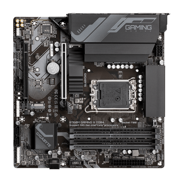 ⁦לוח אם – Gigabyte B760M Gaming X DDR4 LGA1700⁩ – תמונה ⁦5⁩