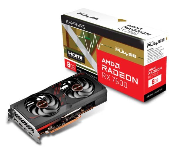 כרטיס מסך - Sapphire Radeon Pulse RX 7600 Gaming OC 8GB - צבע שחור