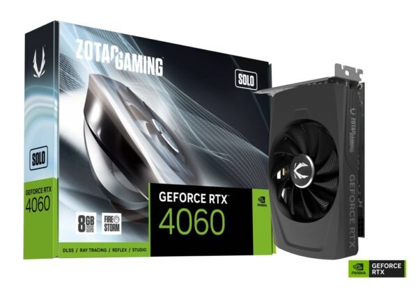 כרטיס מסך - Zotac Gaming GeForce RTX 4060 8GB Solo Black - צבע שחור