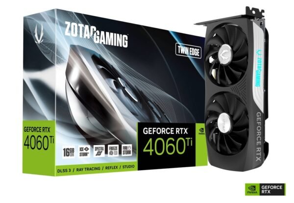 כרטיס מסך – Zotac Gaming GeForce RTX 4060 Ti 16GB Twin Edge Black - צבע שחור