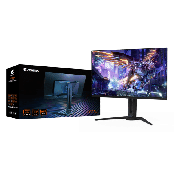 ⁦מסך גיימינג - Gigabyte Aorus 31.5" 4K UHD 0.03ms QD-OLED 165Hz⁩ – תמונה ⁦4⁩