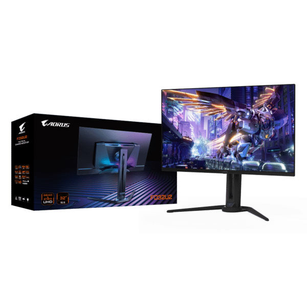 ⁦מסך גיימינג - Gigabyte Aorus FO32U2 31.5" 4K UHD QD OLED 0.03ms 240Hz⁩ – תמונה ⁦2⁩