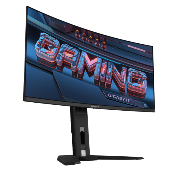 ⁦מסך גיימינג קעור - Gigabyte 34" WQHD 175Hz 0.03ms QD-OLED⁩ – תמונה ⁦3⁩