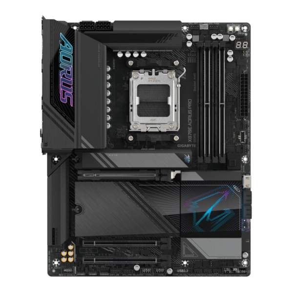 ⁦לוח אם – Gigabyte X870E Aorus Pro AM5 ATX WIFI7 2.5GbE Lan DDR5⁩ – תמונה ⁦2⁩