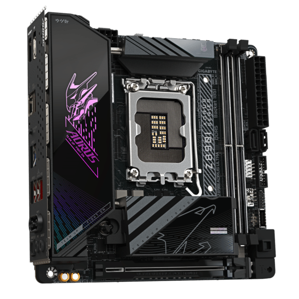 ⁦לוח אם – Gigabyte Z890i Aorus Ultra LGA1851 m-ITX WIFI7 2.5GbE Lan DDR5⁩ – תמונה ⁦4⁩