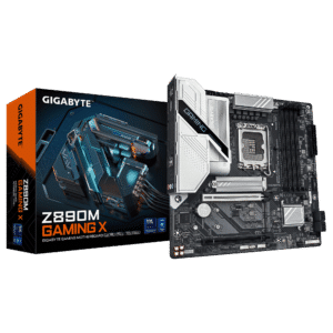 לוח אם – Gigabyte Z890M Gaming X Micro-ATX 2.5GbE Lan LGA1851 DDR5 - צבע לבן