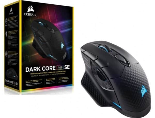 ⁦עכבר גיימינג אלחוטי - Corsair DARK CORE RGB PRO Wireless - צבע שחור⁩ – תמונה ⁦2⁩