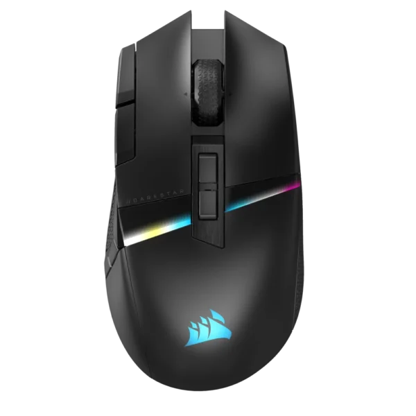 עכבר גיימינג אלחוטי - Corsair DARKSTAR WIRELESS RGB MMO Gaming - צבע שחור
